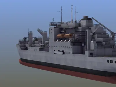 Lewis and Clark Class Replenishment Ship 3D model
