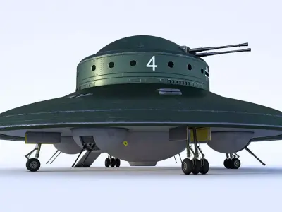 Nazi UFO Haunebu 2 3D model