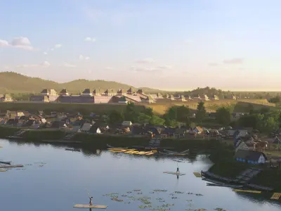 Medieval tribes 3D model