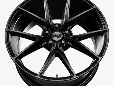 Niche Misano Wheel Satin Black 3D model