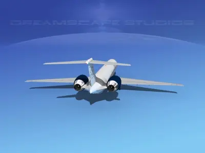 McDonnell Douglas MD83 Liberty Jet 3D model