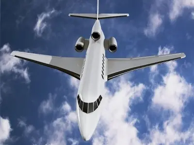 Dassault Falcon 50 business jet 3D model