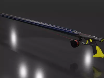 Pro Speargun Low-poly 3D model