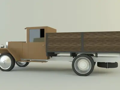 GAZ MM military vehicle 3D model