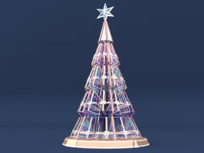christmas trees 3D model