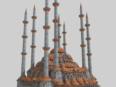 Fantasy Ottoman Mosque 3D model