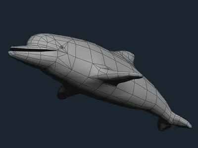 3DRT - Sealife - Dolphin Low-poly 3D model