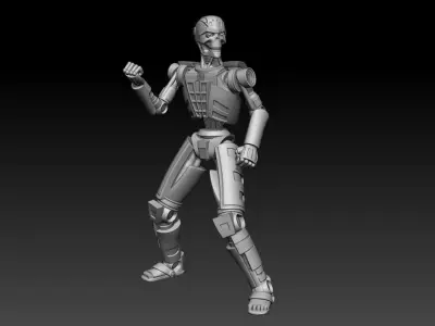 YVH1 droid star wars 3D print model