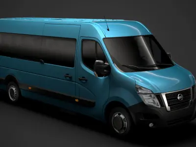Nissan NV 400 L4H2 MiniBus 2020 3D model