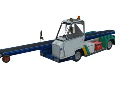 Lowpoly NBL Belt Loader Low-poly 3D model