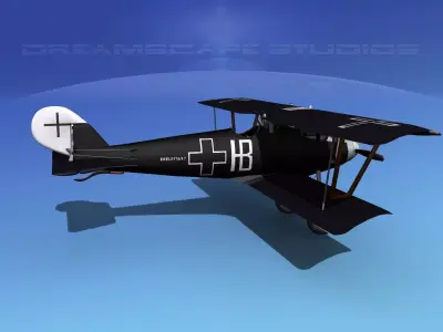 Pfalz DIII Historic Fighter V11 3D model