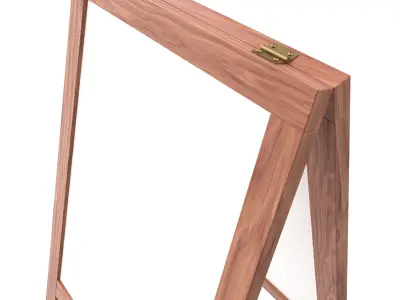 Whiteboard street display mockup 01 3D model