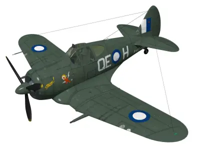 CAC CA-13 Boomerang 3D model