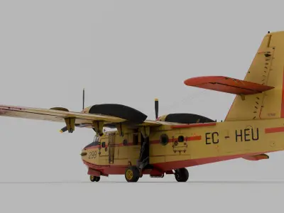 Canadair CL-215 1969 3D model