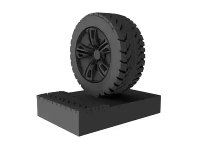 TIRE-WHEEL-TREAD tire 3D print model