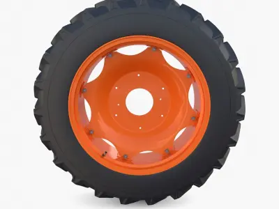 Full Tractor wheel v2 3D model