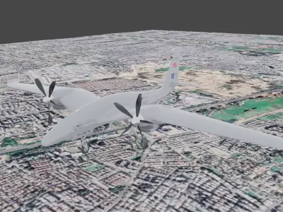 Bayraktar Akinci B High detailed Low-poly 3D model