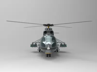 IAR 330 helicopter 3D model