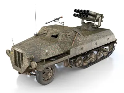 SDKFZ 4 - Panzerwerfer 42 - 7PD 3D model