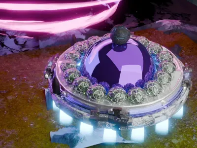 alien spaceship 3D model