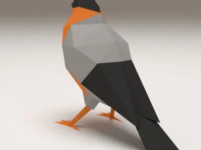 Bird - Bullfinch Free 3D print model