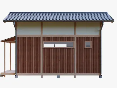 Japanese Style Small House 3D model