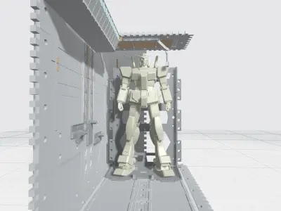 -MHG01C-  Mecha Hangar Garage 01 -Transformable Storage Box- 3D print model