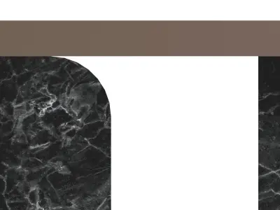 Abstract Black Marble and Gold Metal Side Table Free 3D model