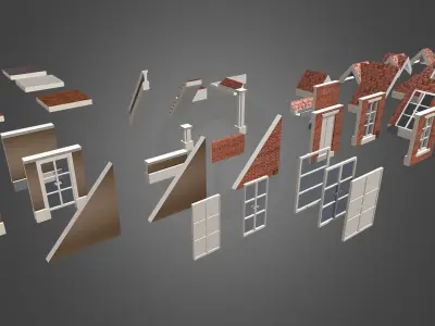 DreamHome Architectural Assets Free low-poly 3D model