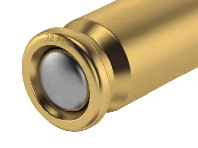  Bullet 22 ACP Low-poly 3D model