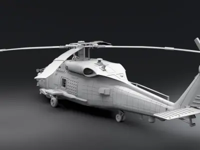 SH60B SeaHawk Scale model 3D print model