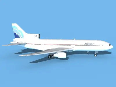 Lockheed L-1011 Euro Atlantic 3D model