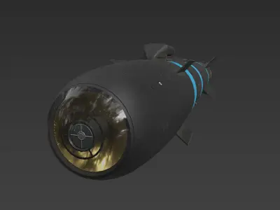 Helfire Missile Low-poly 3D model