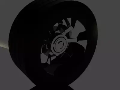 Sports Car Wheel Free low-poly 3D model