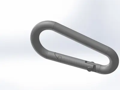 Carabiner 6mm 3D model