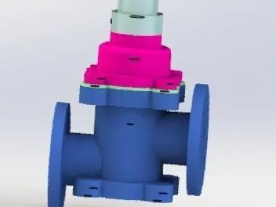 The oil return valve 3D model