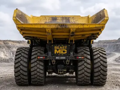 Monster Dumper Truck STL Heavy Mining Dumper 3D Model ready  3D print model