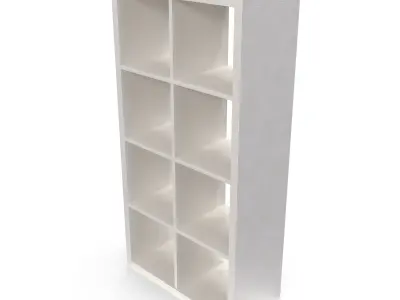 Flyesta Shelf Unit White Free 3D model