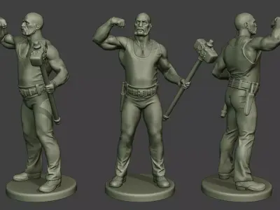 Bill HammerMan BH1 0003 3D print model