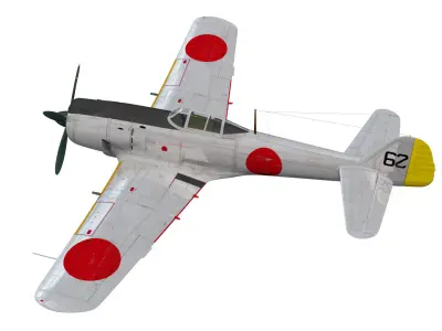 Nakajima Ki-84 Hayate 3D model