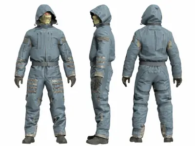 FORT Voin Protective Suit FSB Low-poly 3D model