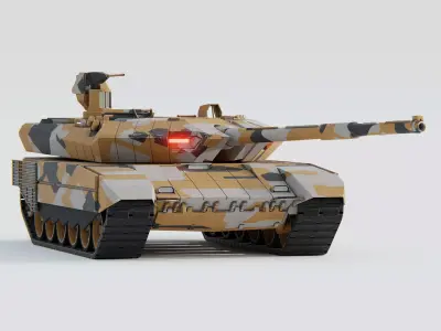 T90MS Tank Concept - Game Ready Low-poly 3D model