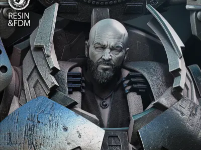 Wicked Marvel Iron Monger Bust Tested for 3D printing 3D print model