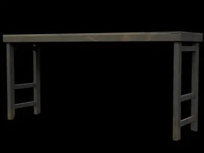 Old Table Free 3D model