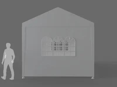 Event Tent 6x3 Meters 3D model