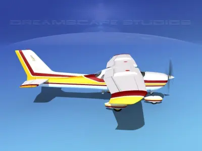 Cessna 172 Skyhawk STOL V03 3D model