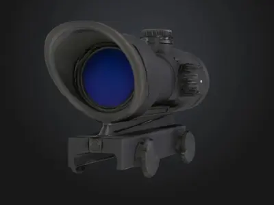 Tactical Optic ACOG Scope for Military 3D model