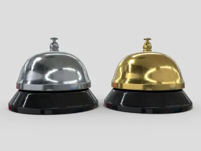 Reception Bell Low-poly 3D model