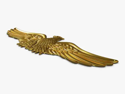 Eagle Insignia Gold 3D model