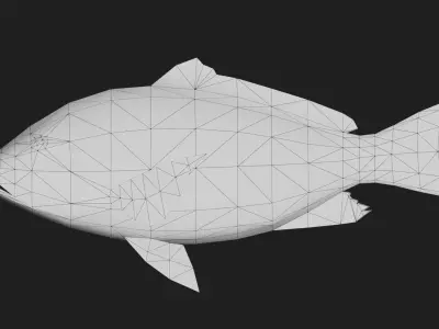 Snapper Low-poly 3D model
